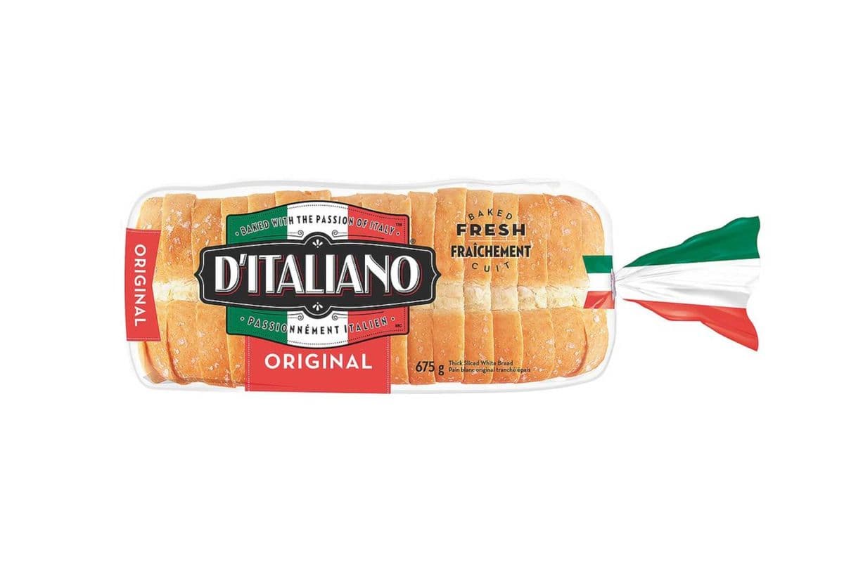 D'Italiano Thick-Sliced White Bread (675 g)