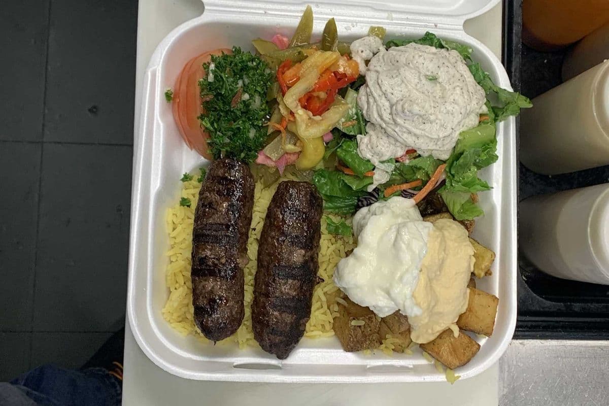 Kafta Kebab Platter
