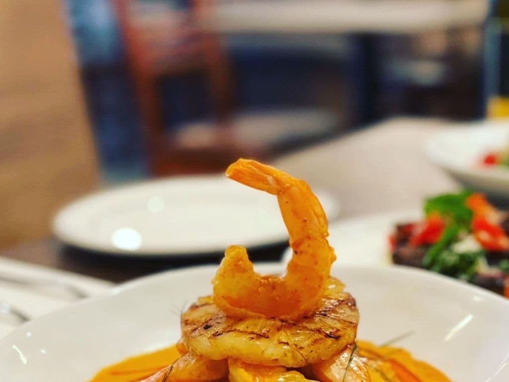 Pineapple Red Curry with Prawns