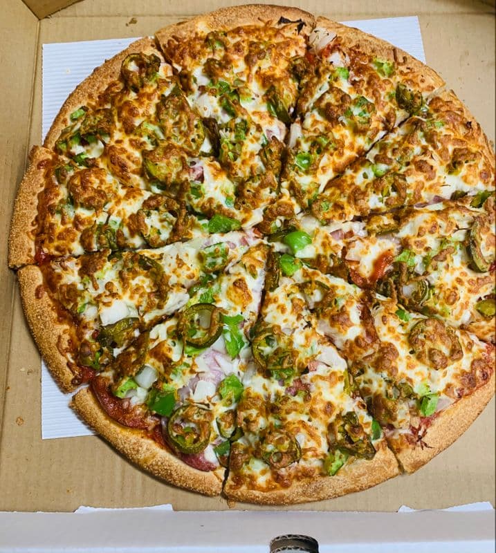 Medium Hot and Spicy Pizza