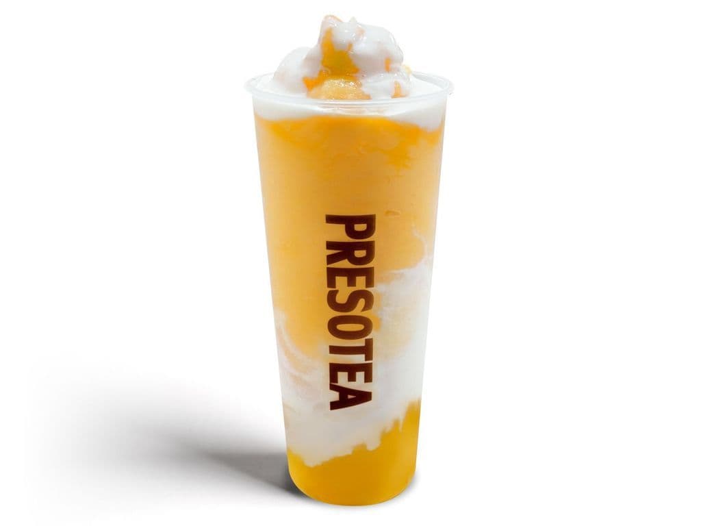 Frappé glacé mousse au fromage à la pêche / Peach Cheese Cloud