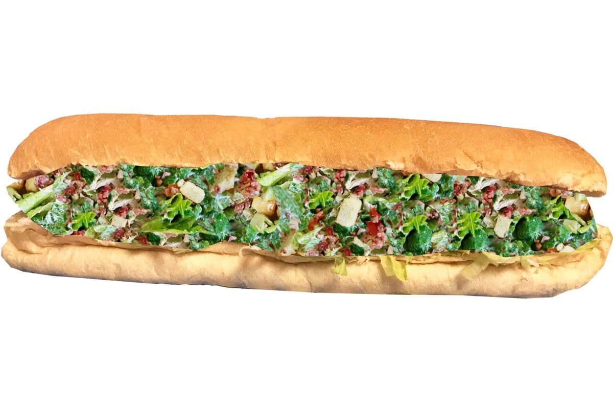 Large Chicken Caesar Salad Sub