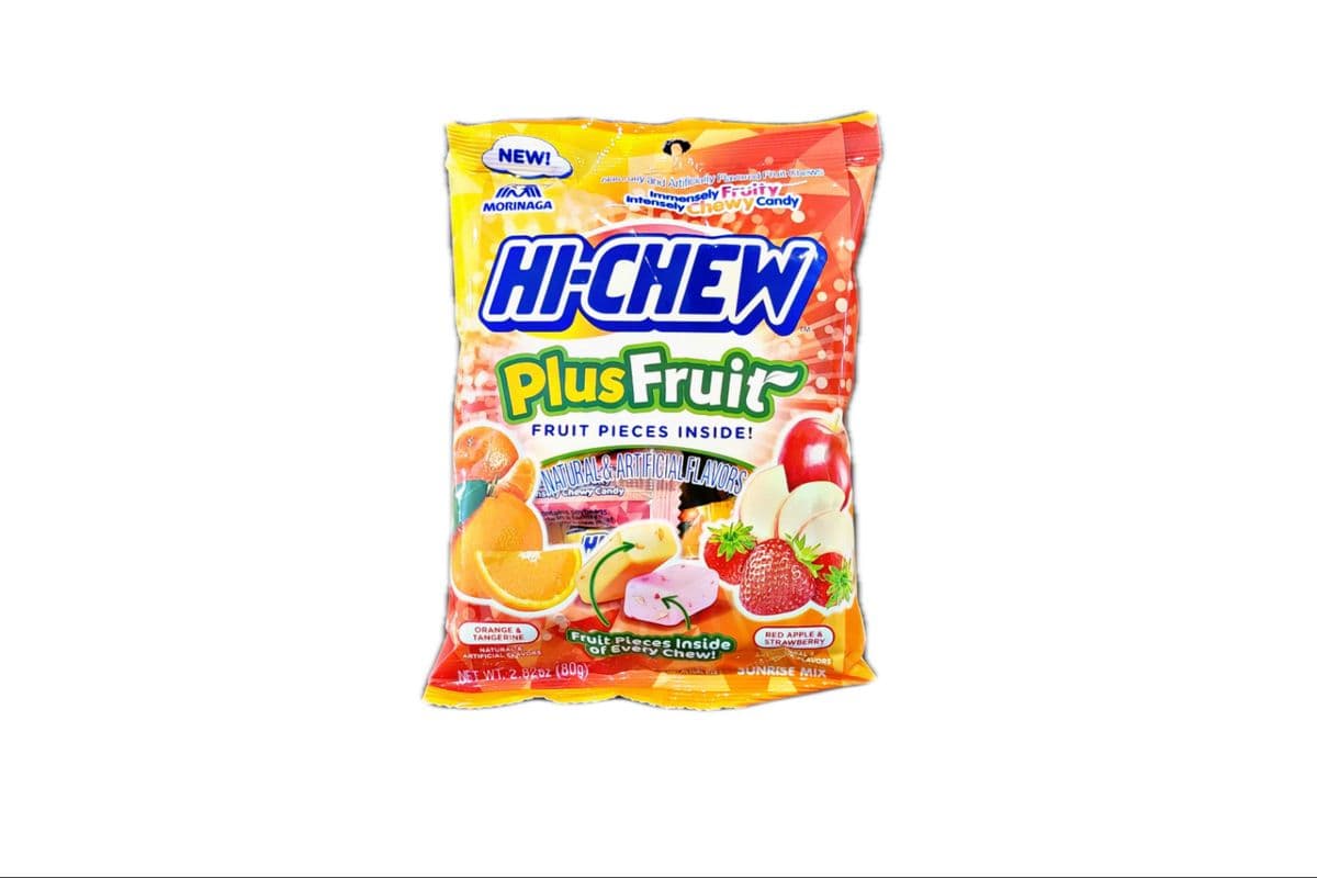 Hi-Chew Plus Fruit(orange/apple/strawberry(80g)