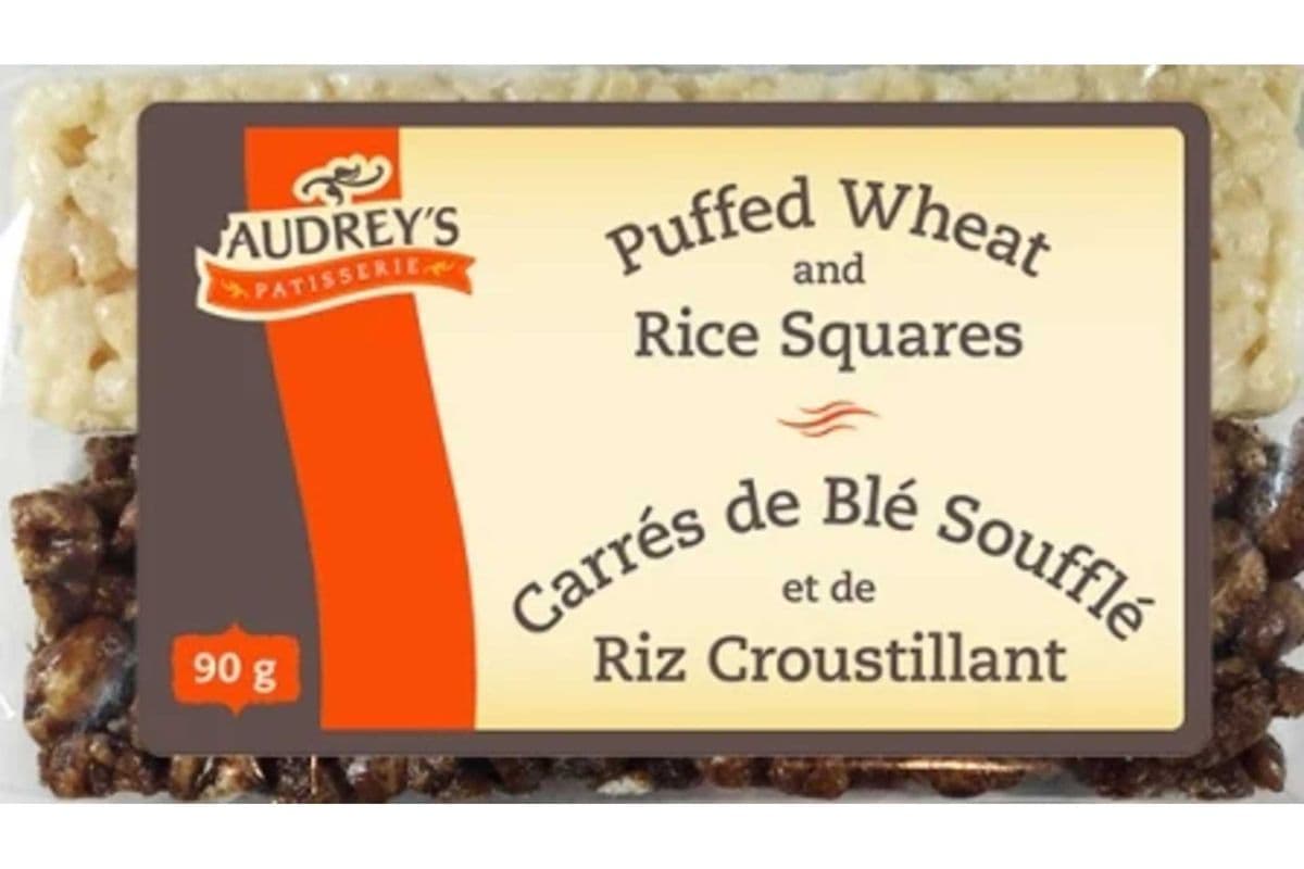 Audrey's Puffed Wheat & Rice Squares (90g)