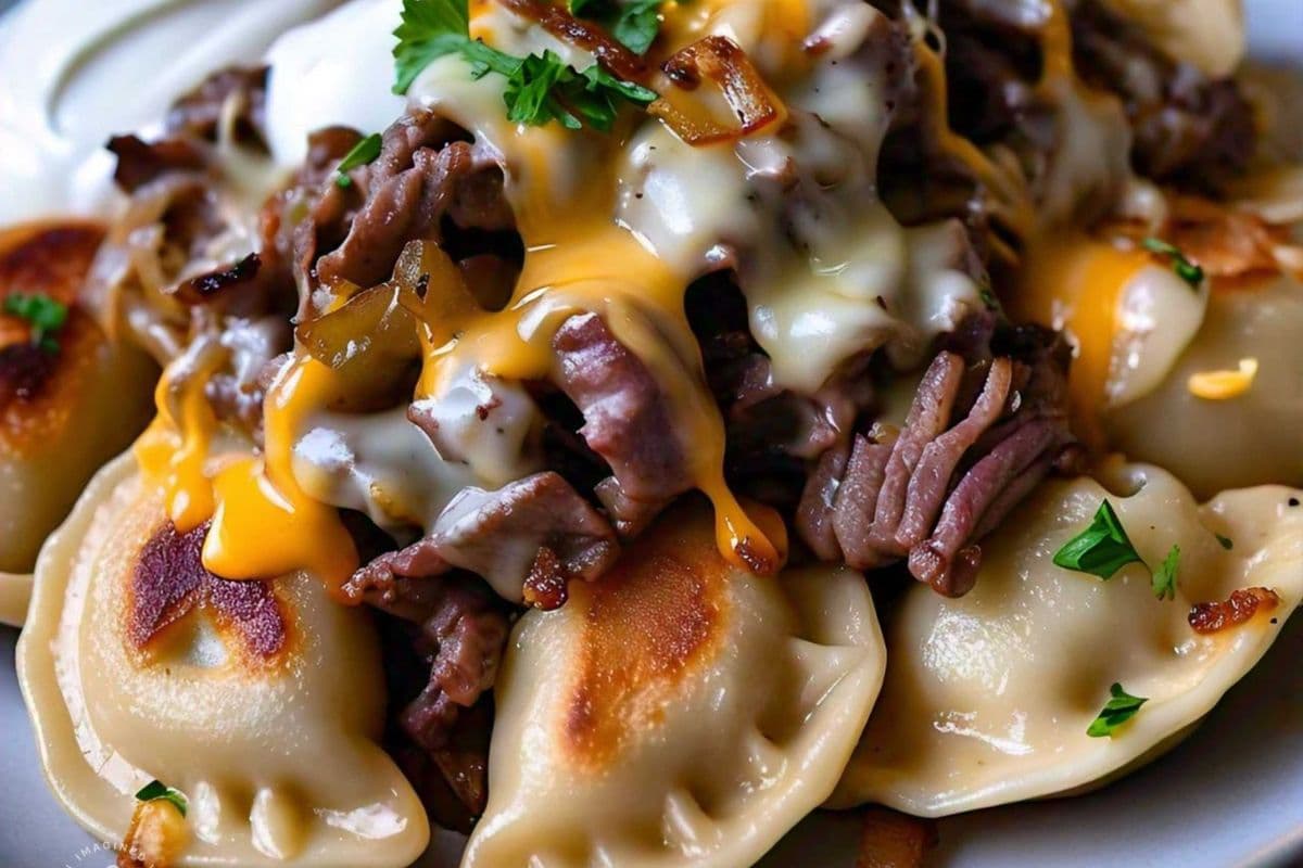 Cheese Steak Pierogi