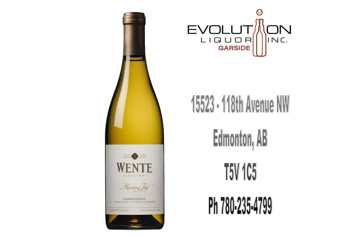 Wente Morning Fog Chardonnay 0750G (1 x 750ml Glass Bottle)