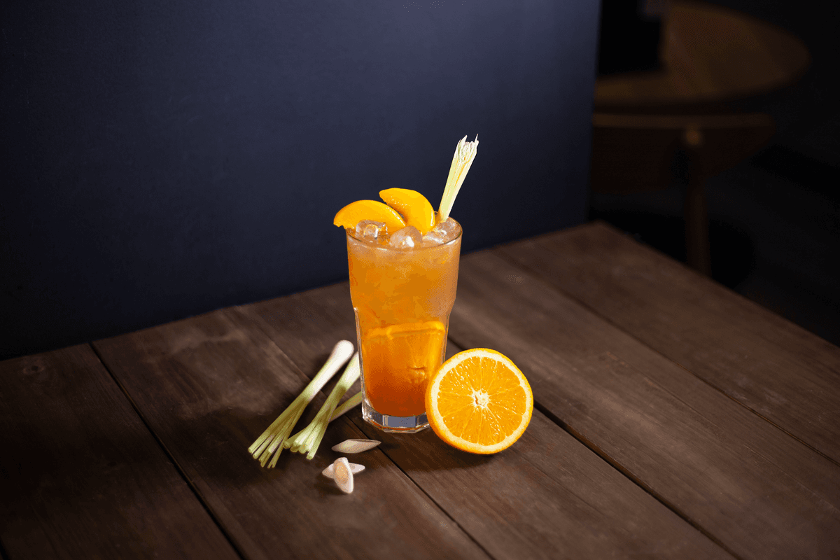 Lemongrass Infused Peach Orange Tea - Tra Dao Cam Sa