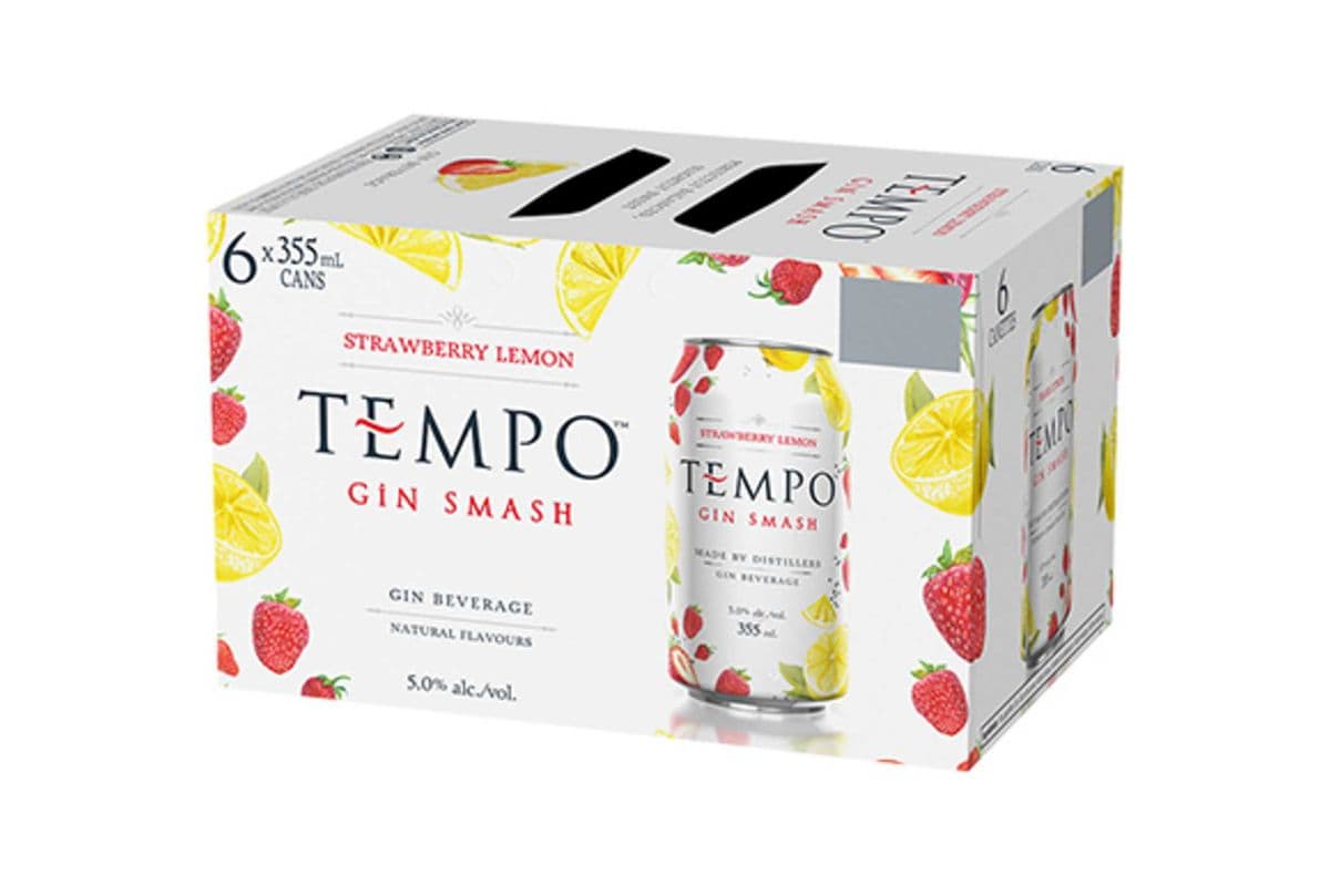 Tempo Gin Smash Strawberry Lemon (6 x 3555 ml Cans)
