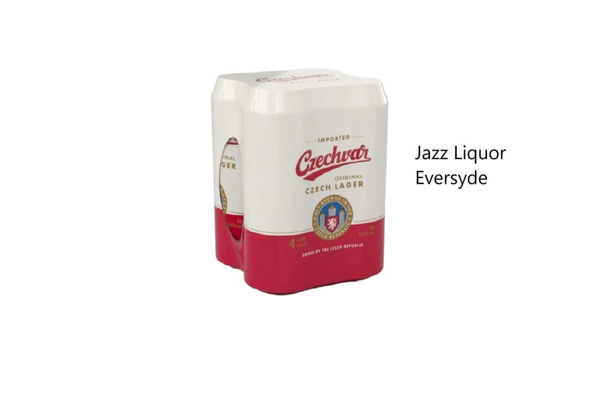 CZECHVAR LAGER CANS (1 x 4x500 ML)