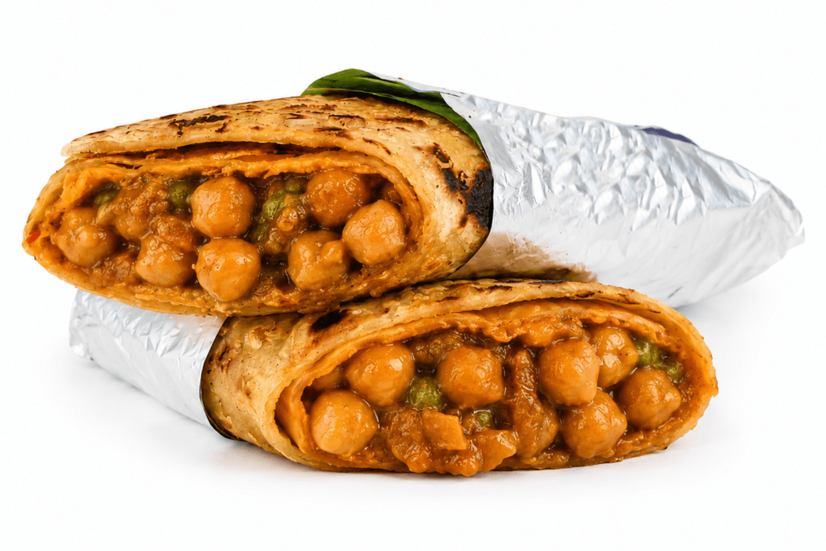 Chana Masala Roll
