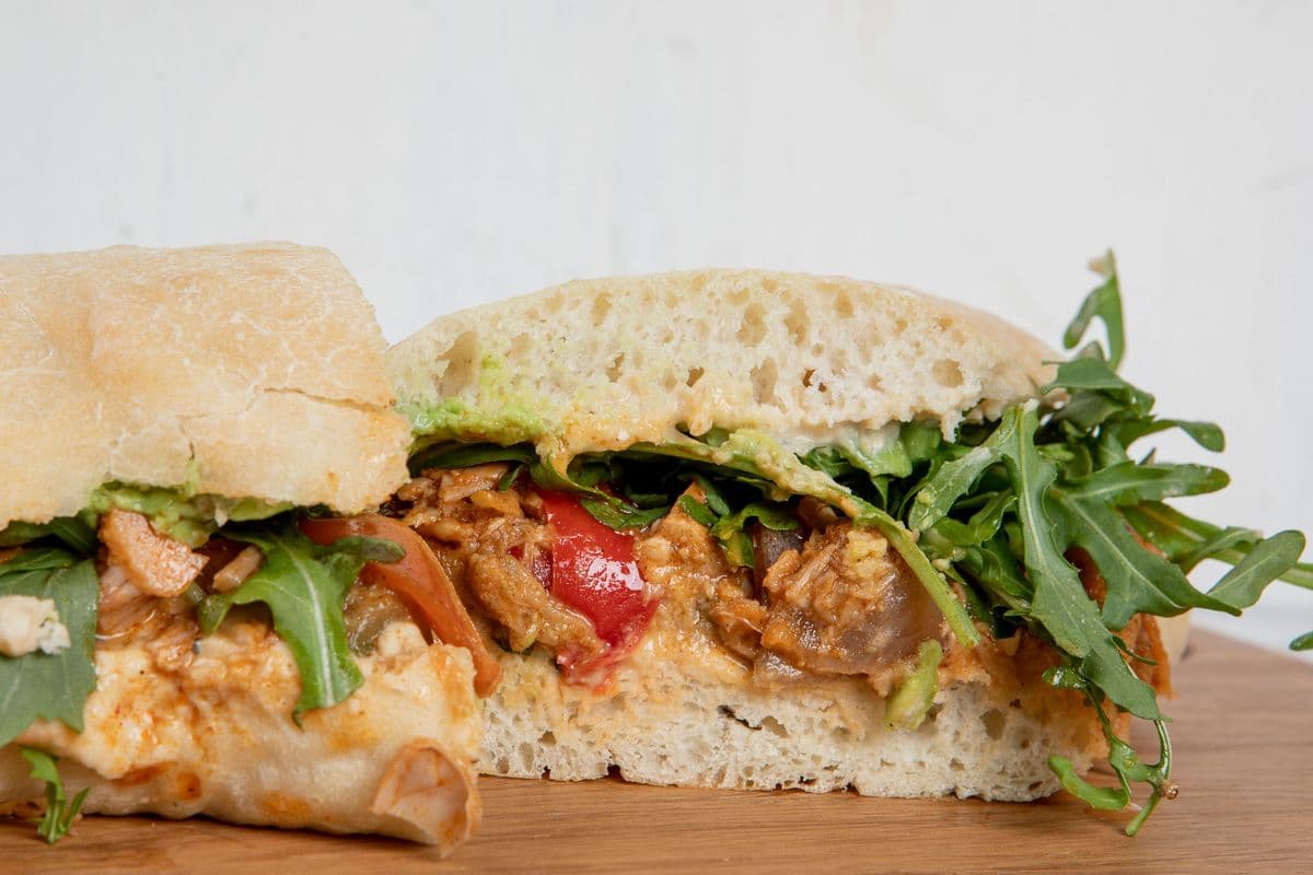 Smokey Vegan Pulled Chicken