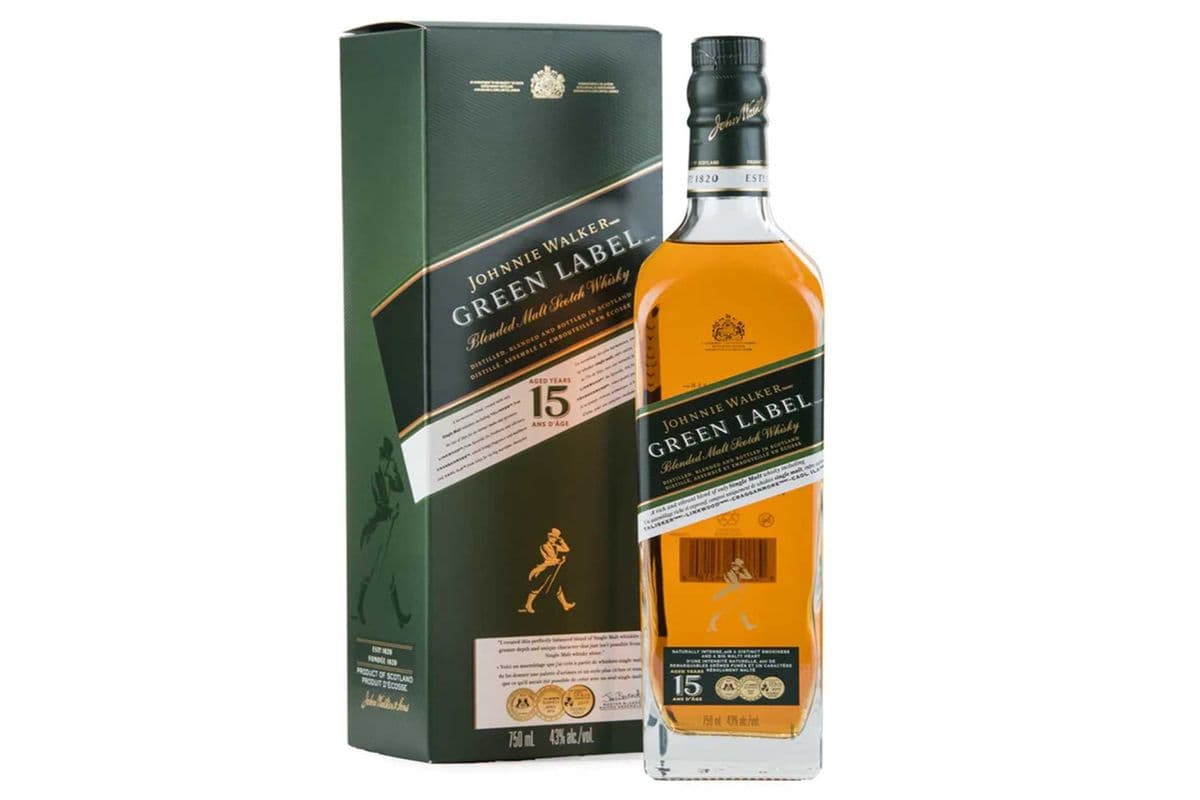 JOHNNIE WALKER GREEN LABEL SCOTCH WHISKY 750 ML (1 x 750ML)