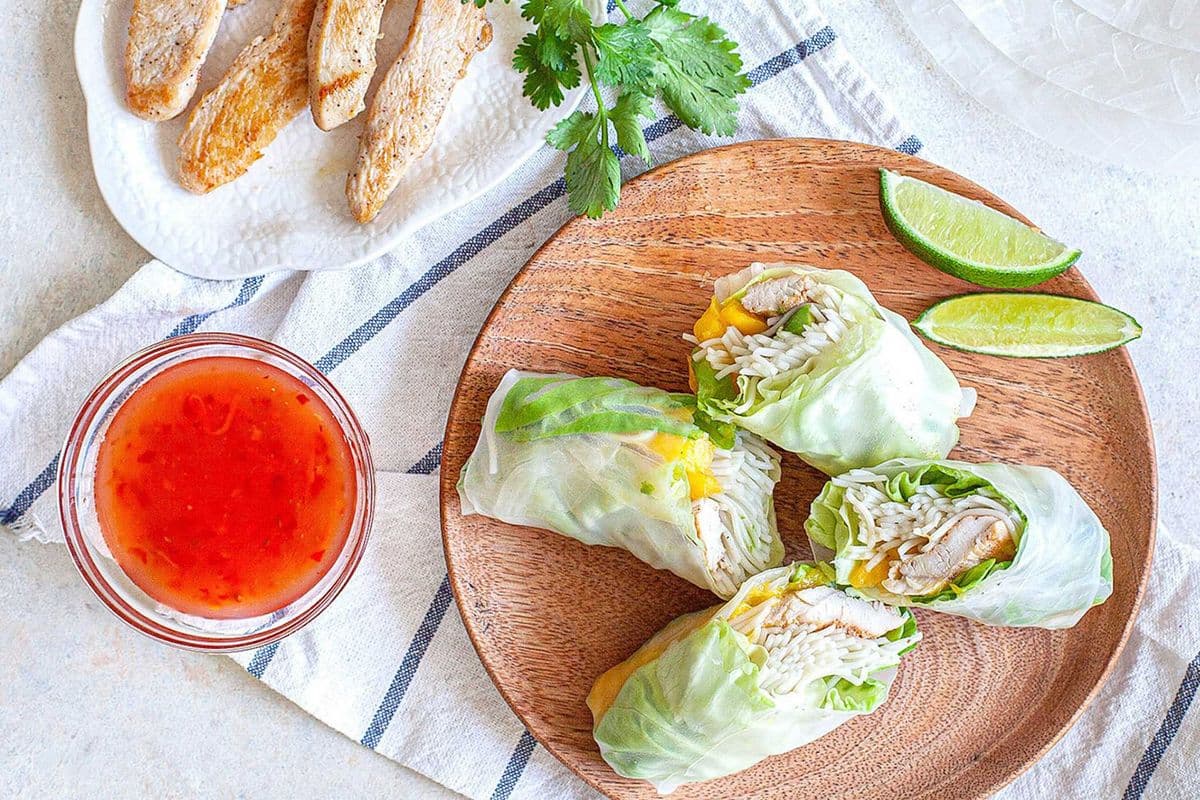 Salad Rolls (BBQ Chicken)(4 pcs)