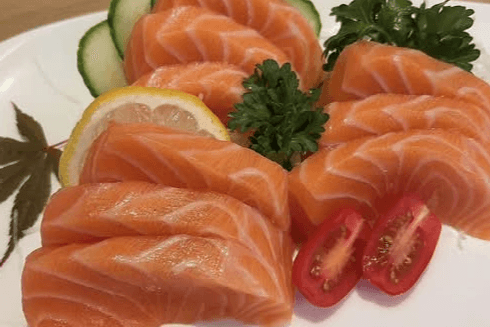 Salmon Sashimi App (9 pcs)