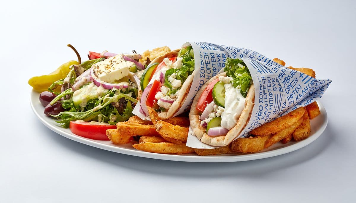 Plat de pita végétarien (2 mcx) / Vegetarian Pita Plate (2 pcs)
