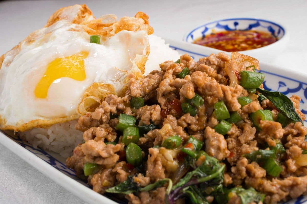 38. Pad Krapow Laat Khao