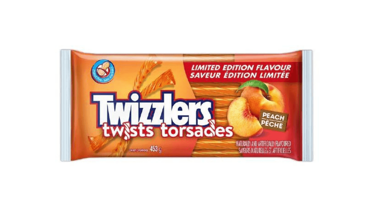 Twizzlers - pêche / peach 453g