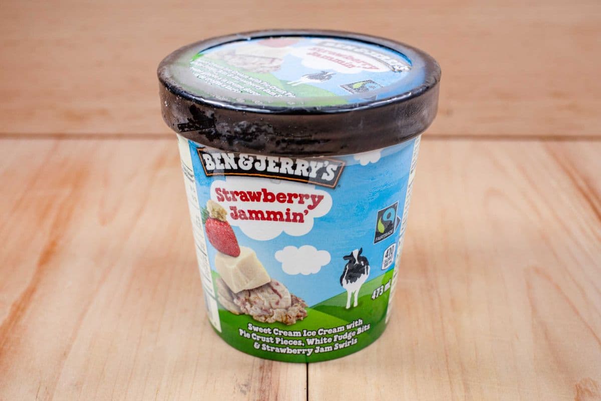 Ben & Jerry's Strawberry Jammin Ice Cream