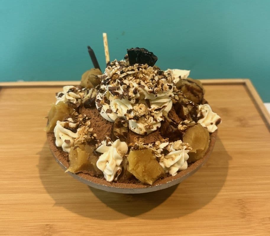 Hot in KOREA!! 2025 Chestnut Tiramisu Bingsu / 밤 티라미수 빙수 / 板栗 提拉米苏