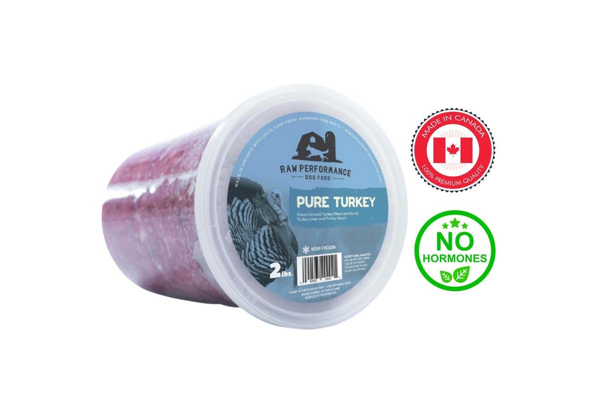 Raw Performance - Pure Turkey Raw Dog Food (2 lb)
