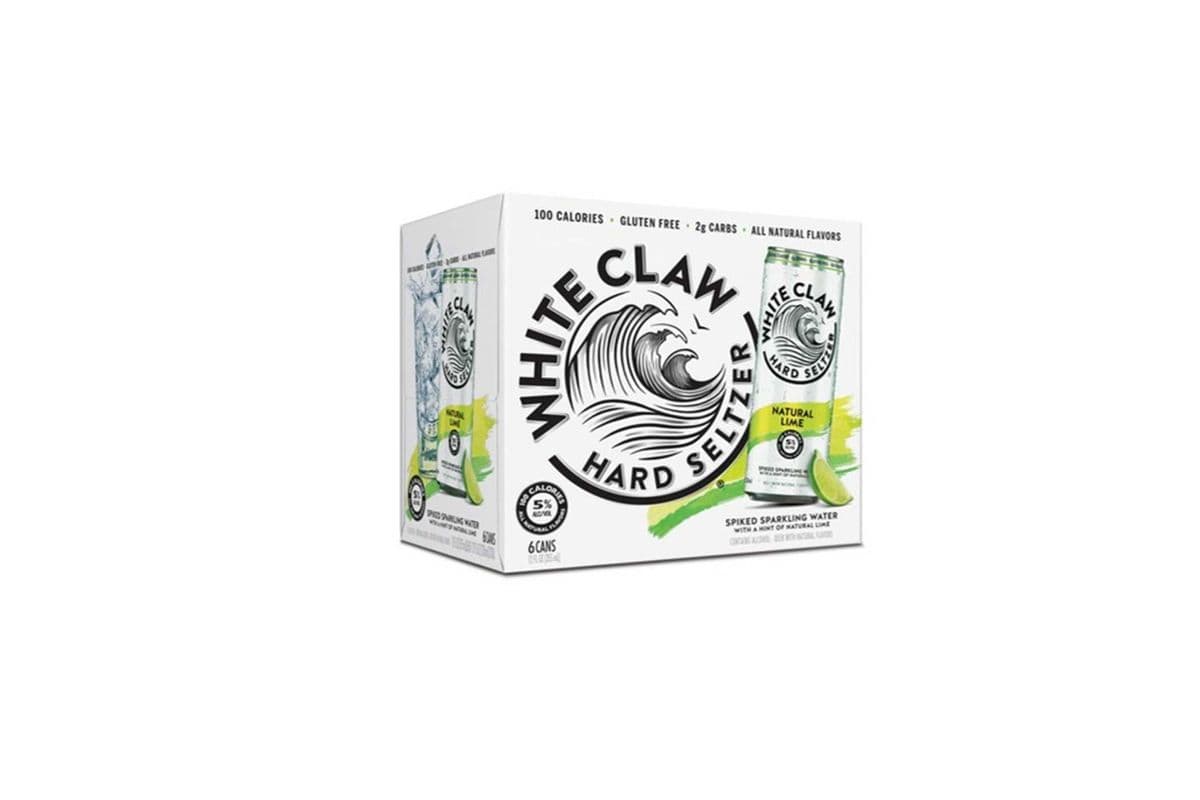 830332. WHITE CLAW NATURAL LIME (6 x 355ML (CANS))