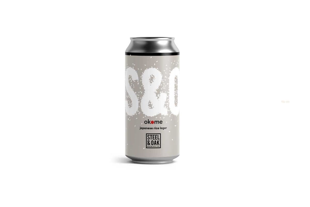 Steel & Oak Japanese Rice Lager (473ML) (1 x 473ML)