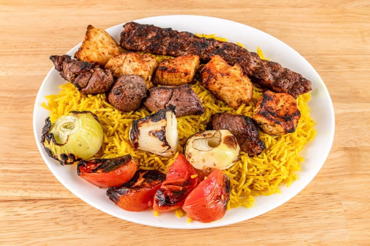 Tikka, Chicken, and Kabab Plate