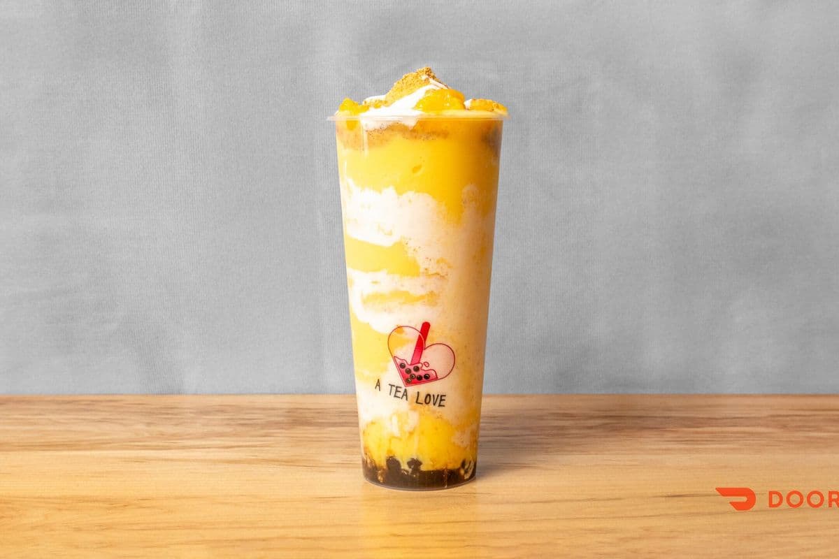 Mango Float Bubble Tea