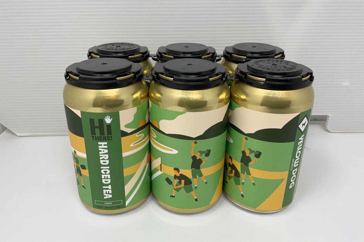 YELLOW DOG HARD ICED TEA -LEMON (6 x 355ml)