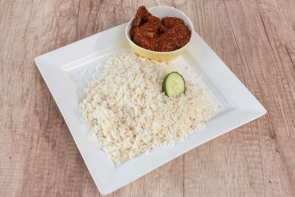 White Rice and Stew