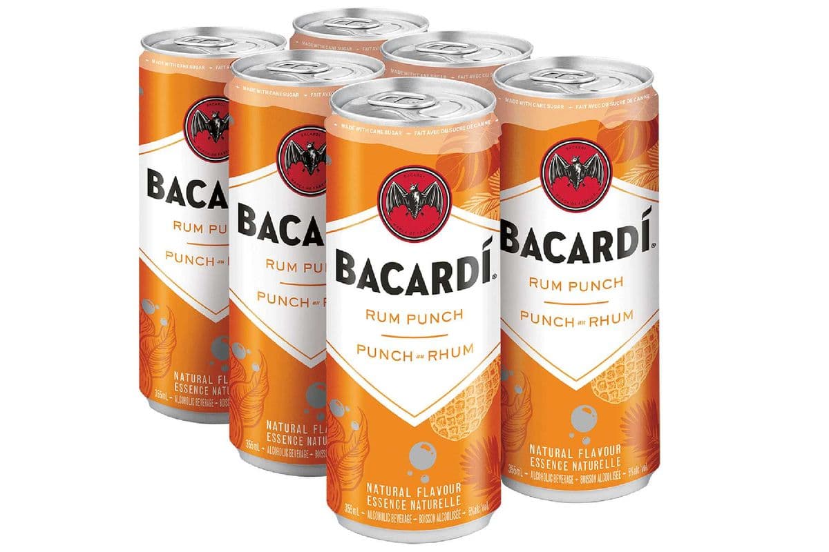 Bacardi Rum Punch (6 Pack Cans) (6 x 355 ml Cans)