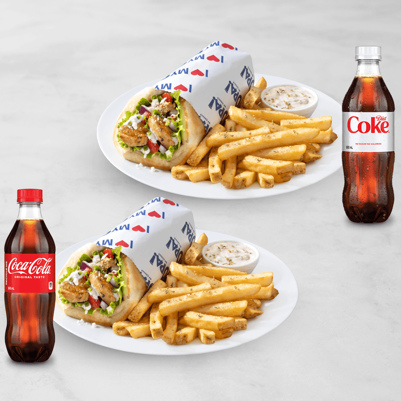 Dinner For 2 - Pita Wrap Meals