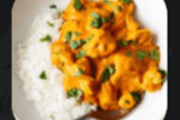 Butter Chicken and Plain Rice