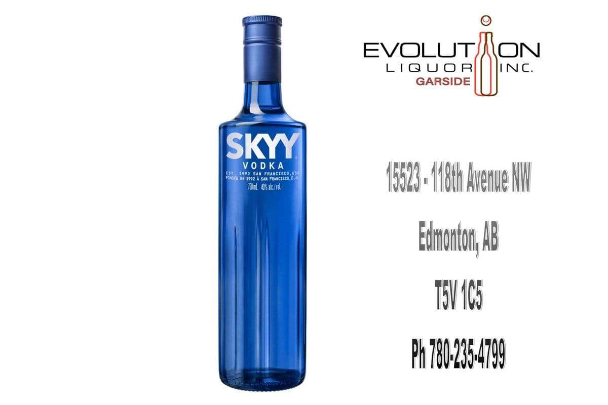 Skyy Vodka 0750G (1 x 750ml Glass Bottle)