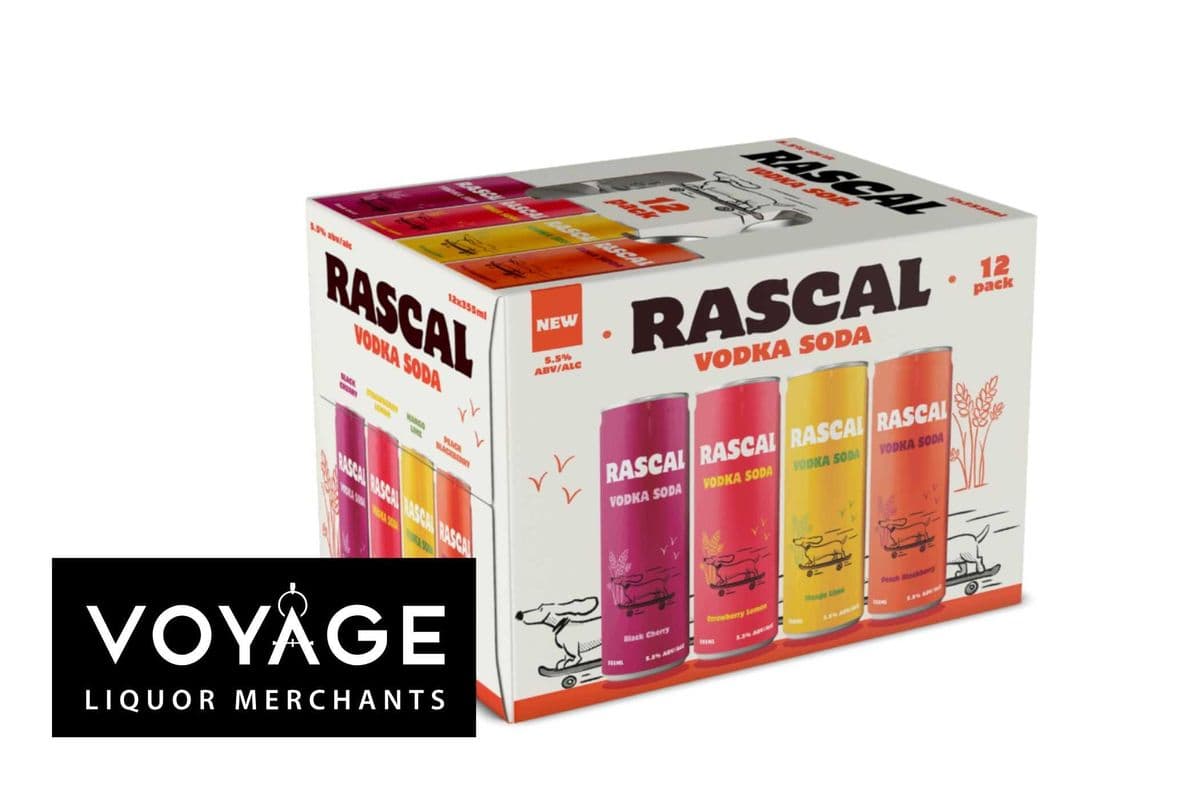 Rascal Vodka Soda Mixed Pack (12 x 355 ml)