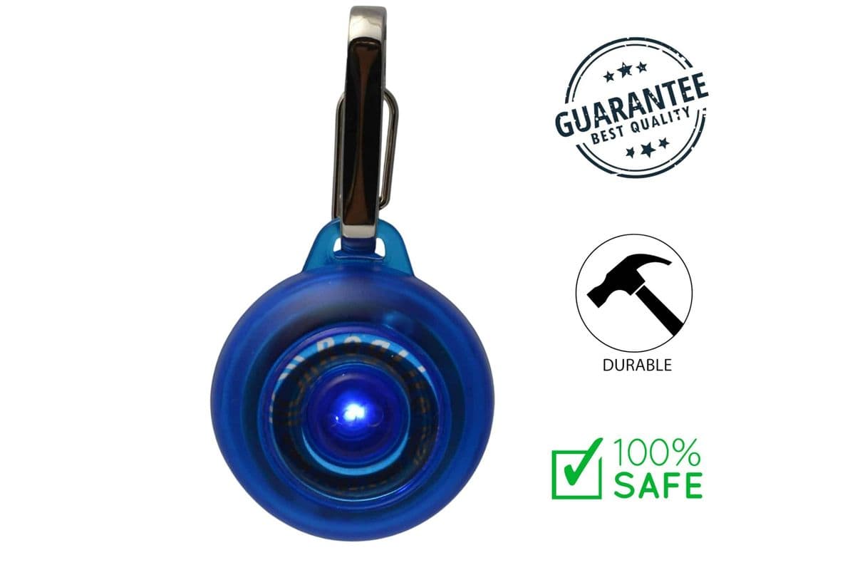 Rogz - RogLite Safety Light Tag for Dogs - Blue