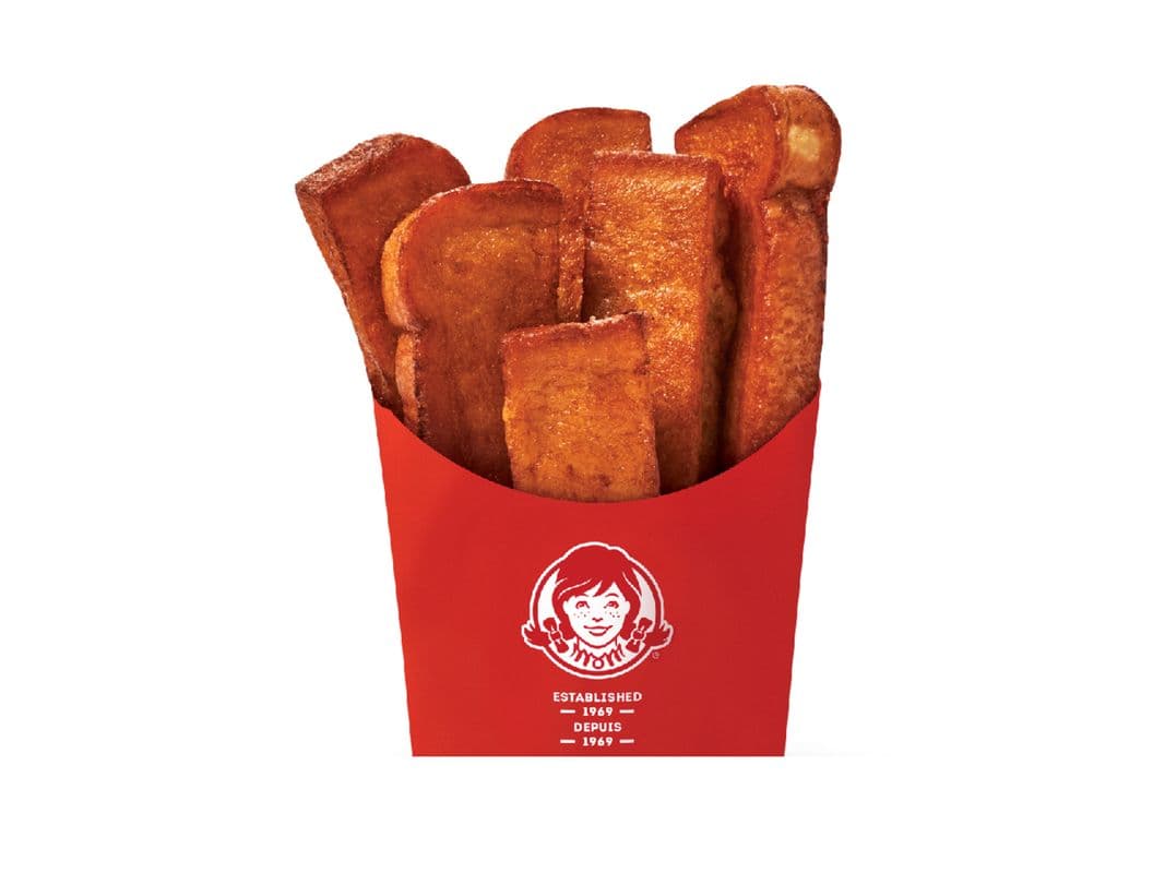 6 bâtonnets de pain doré style maison / Homestyle French Toast Sticks, 6 PC. (Cals: 490)