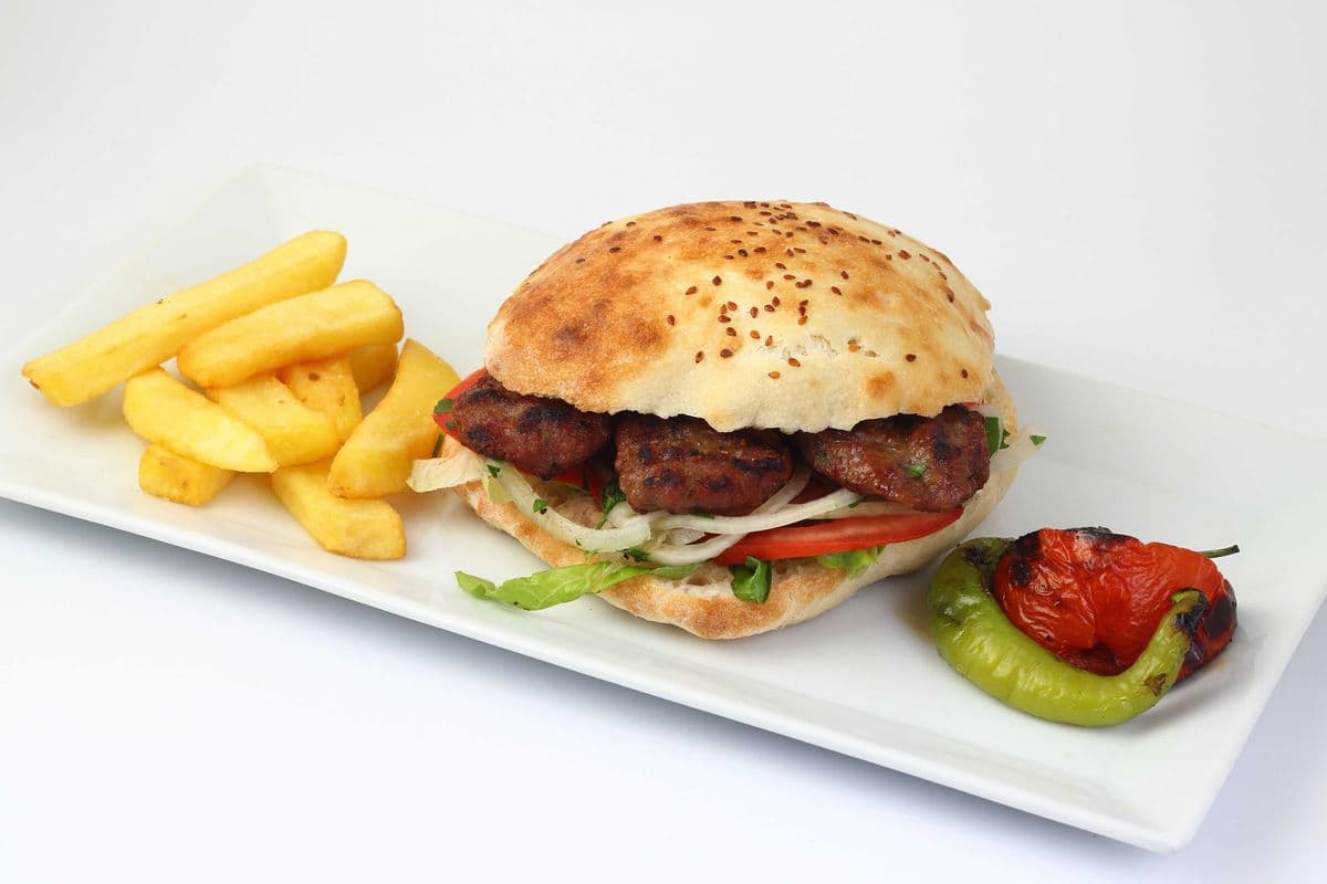 Kofteh Kebap Sandwich (Tombick Bread)