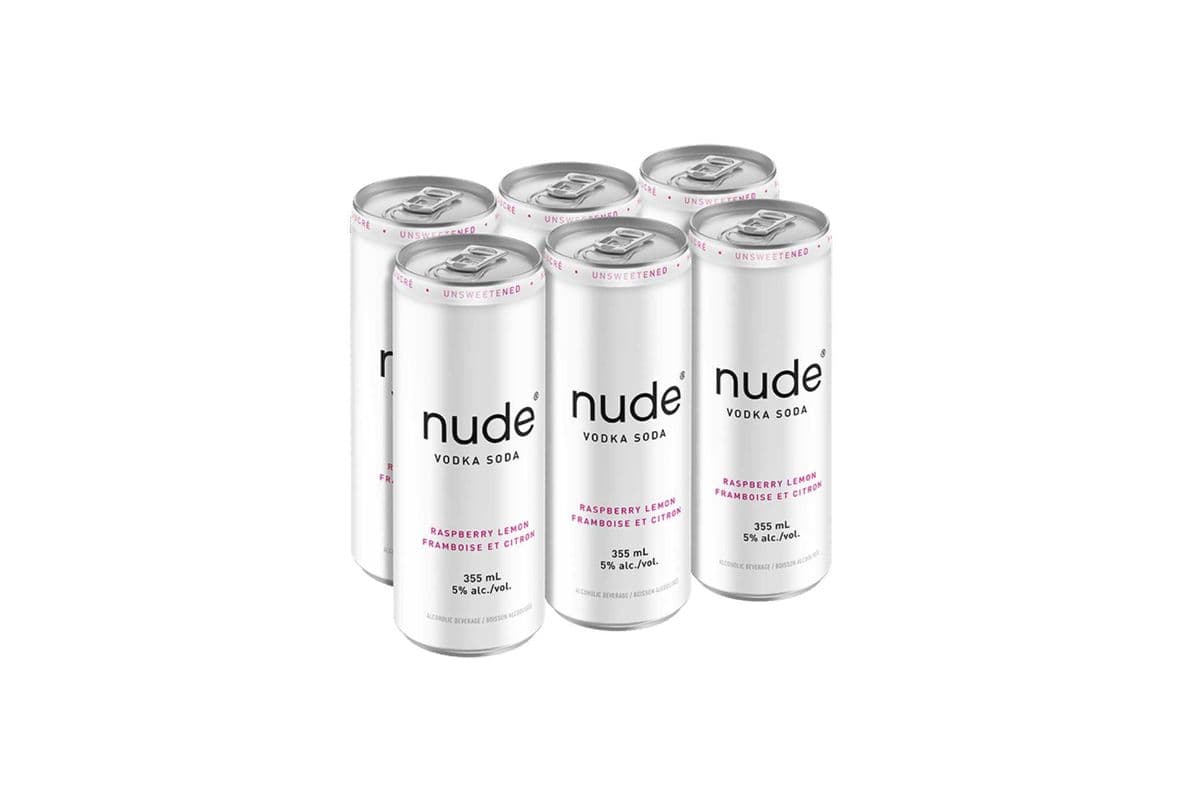 Nude Vodka Raspberry Lemon (6 x 355 ml Cans)