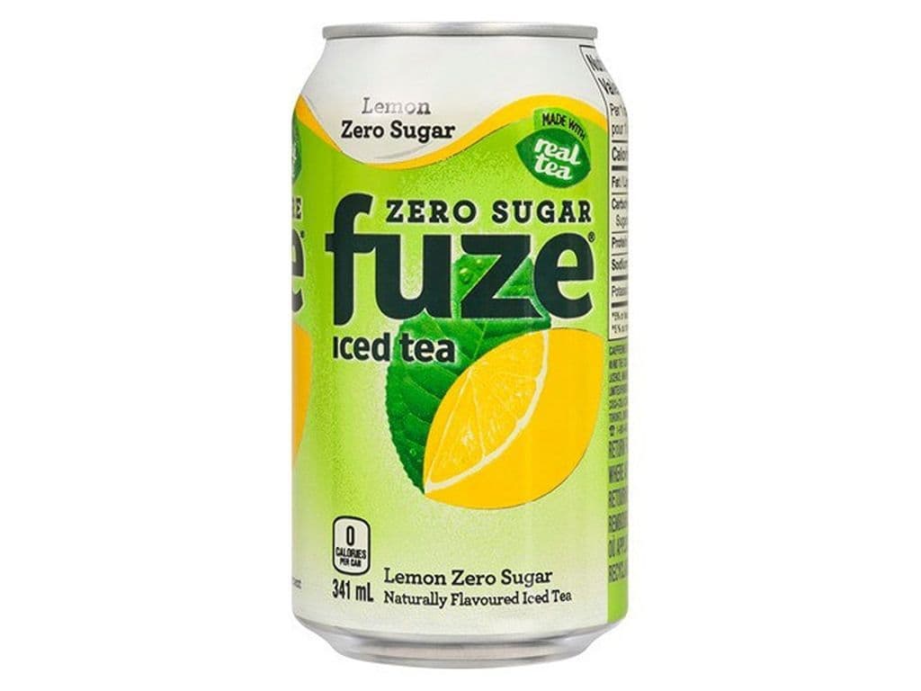 Fuze Iced Tea Zero Beverage 355ml Drink Can
