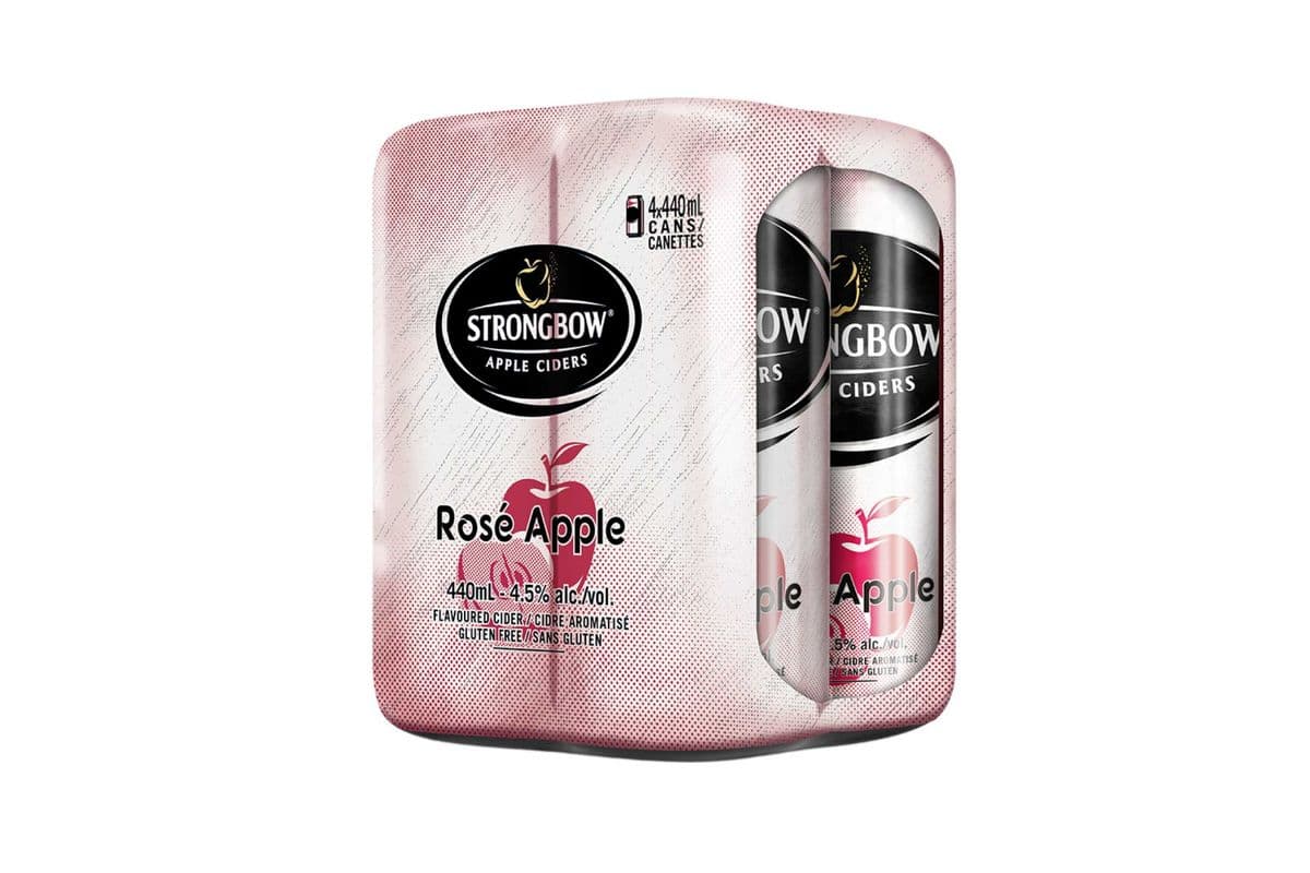 STRONGBOW ROSE APPLE 4 PACK (1 x 440 ML)