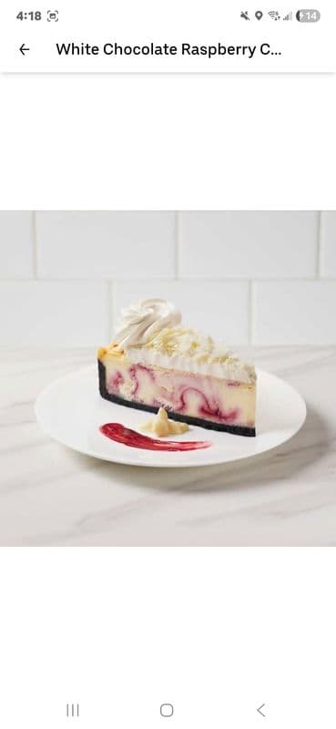 White Chocolate Raspberry Cheesecake