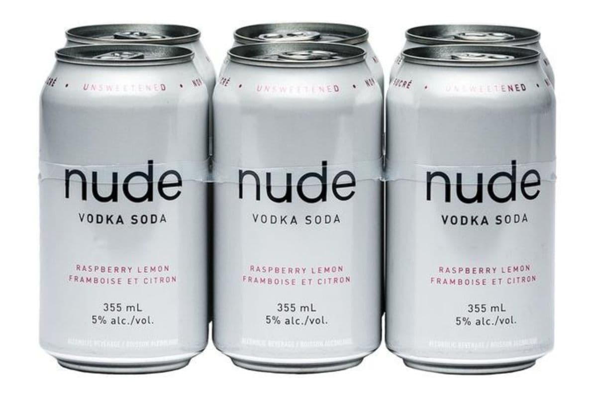 Nude Vodka Raspberry Lemon (6 Cans) (1 x 355)