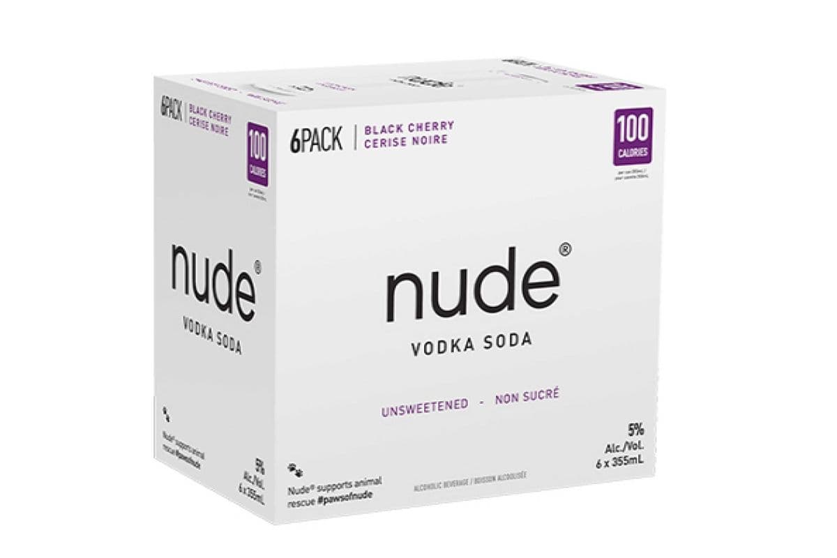 Nude Vodka Soda Blackcherry 6PK (1 x 355ML)