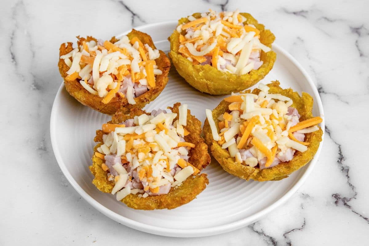 Tostones Rellenos/Stuffed Fried Plantain