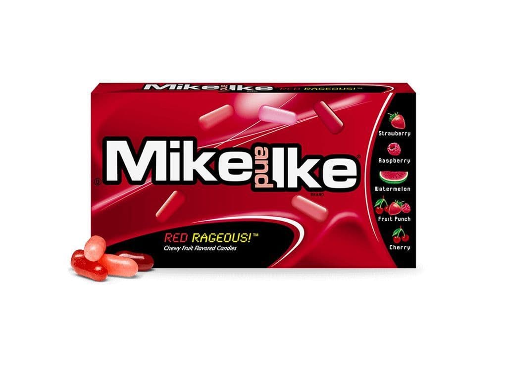 Mike and Ike Red Rageous! 120g Fruit Candy Jelly Beans