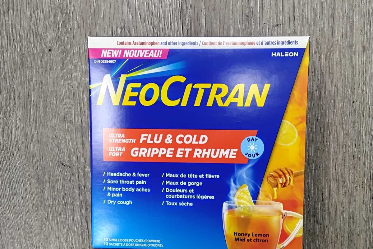 Neocitran ultra strength flu & cold honey lemon flavour (10 single pouches )