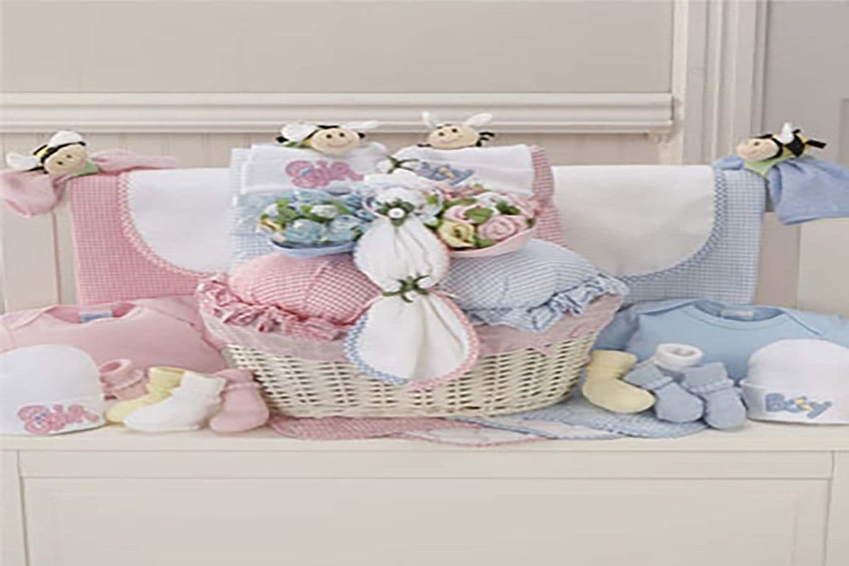 Boy And Girl Twins Gift Basket