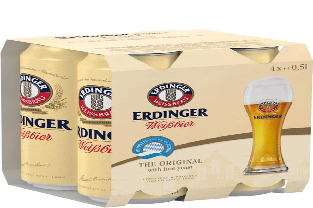 Erdinger Weissbier (4 Pack Cans) (4 x 500 ML)