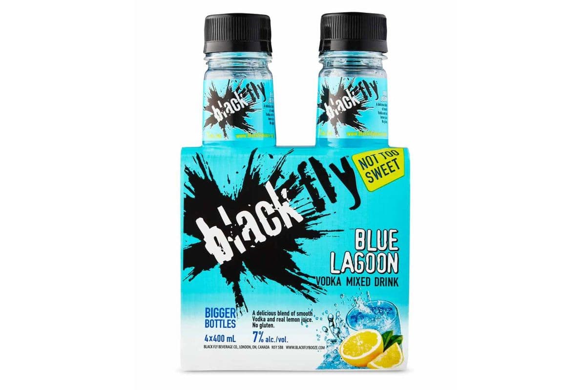 663606 - Black Fly Blue Lagoon RTD (4 x 400 ml)